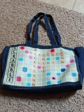 Denim Tote Bag in Blue